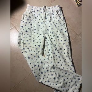 Floral Corduroy Pants